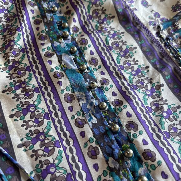 RARE Rebecca Taylor Floral SS 2009 Silk Dress ASO Mitchie Torres (Demi Lovato) - Picture 9 of 12